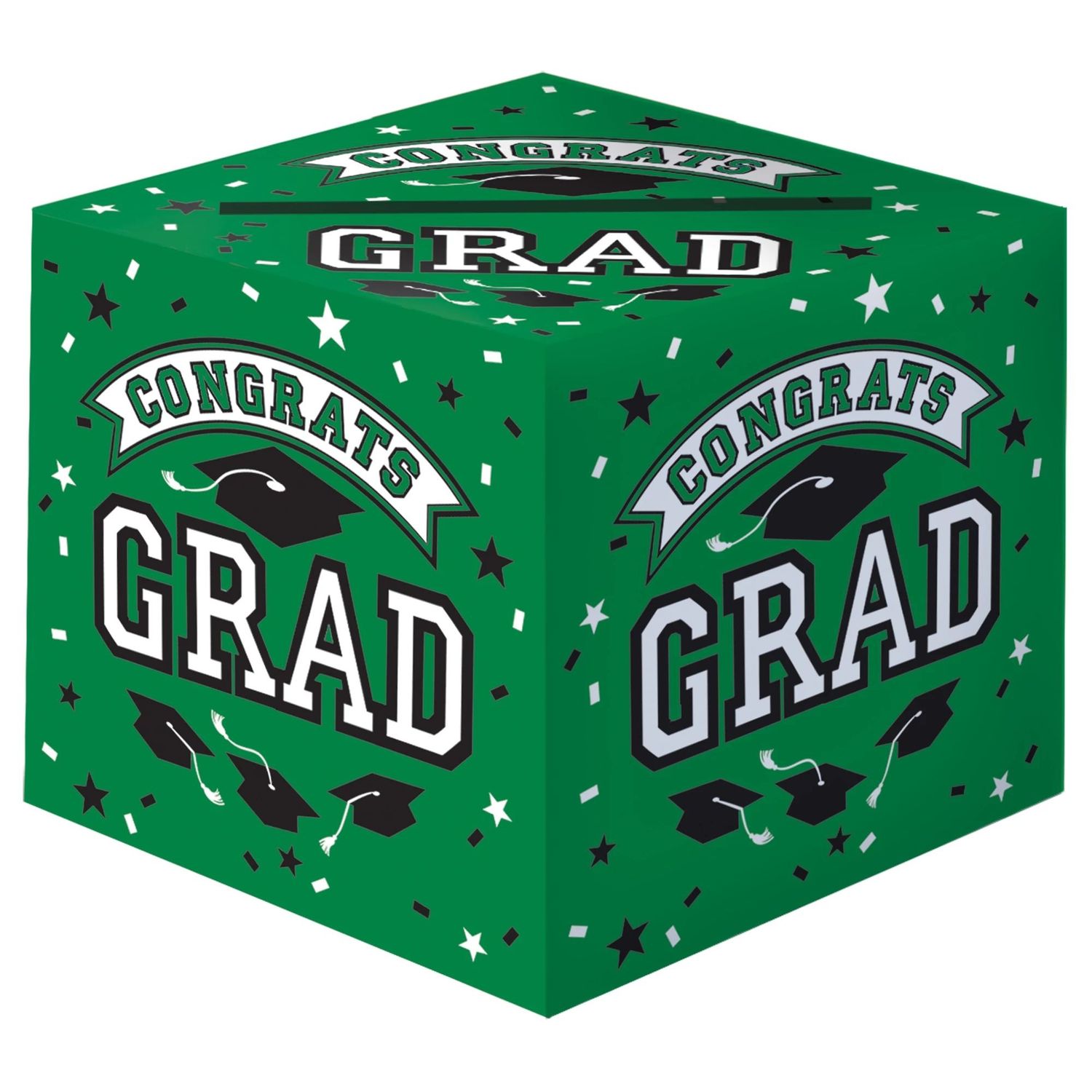 CARD BOX GRAD GREEN