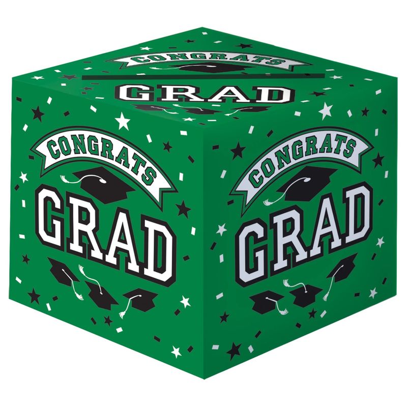 CARD BOX GRAD GREEN