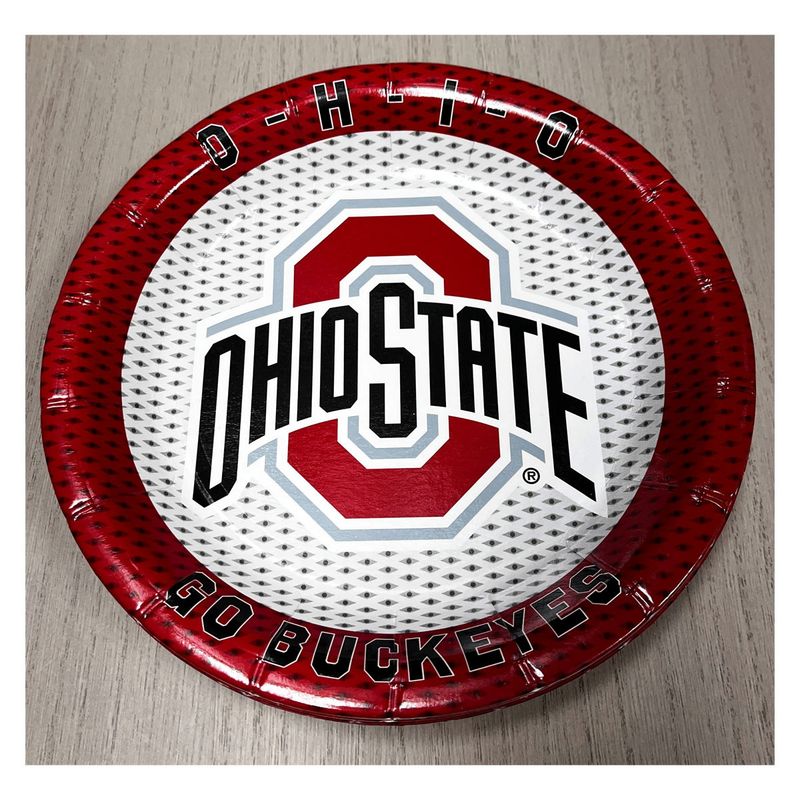 Ohio State University – Plates Round 7″ 8-pack