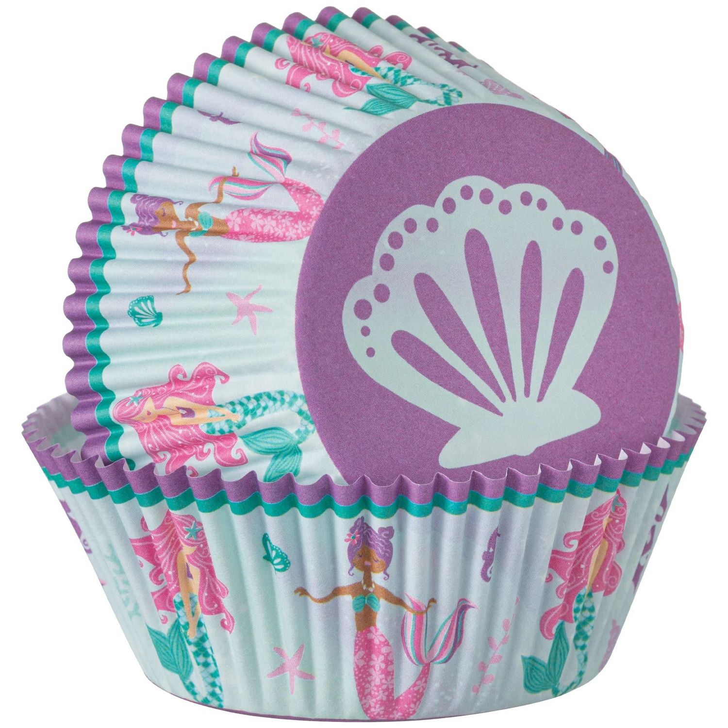 48ct Shimmering Mermaids Baking Cups