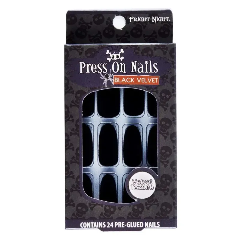 PRESS ON NAILS BLACK POISON