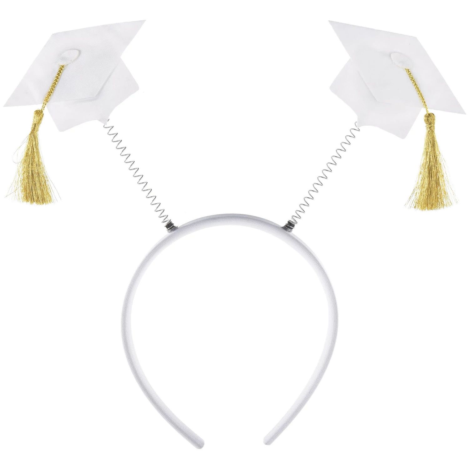 HEADBOPPER GRAD CAP WHITE