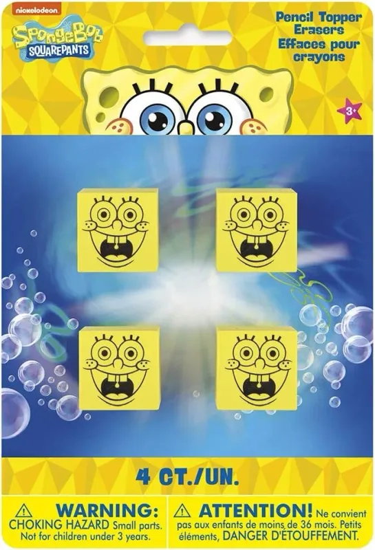4ct Pencil Topper SpongeBob