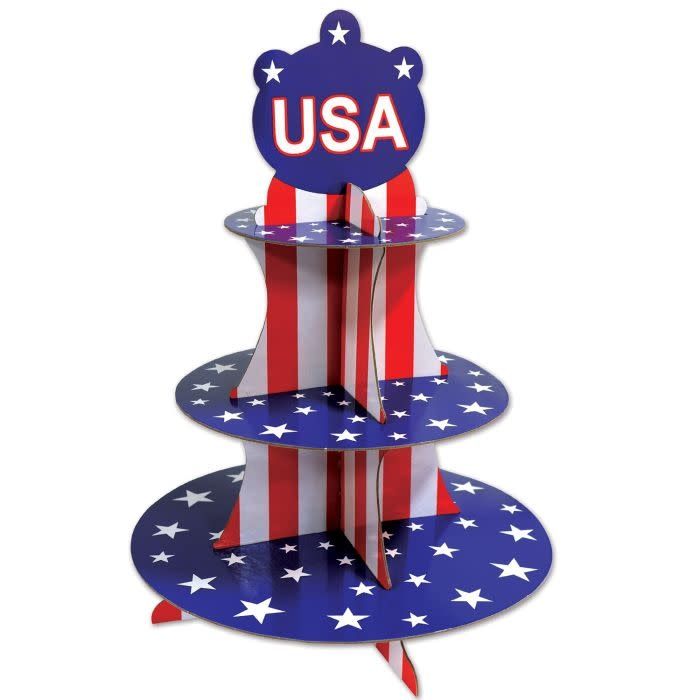 Patriotic Cupcake Stand