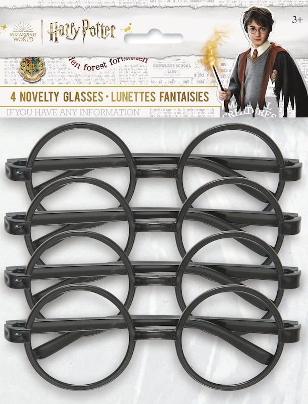 Harry Potter Novelty Glasses - 4 Count