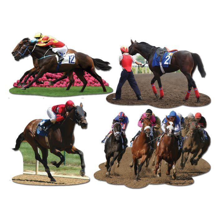 4ct Cutouts Horse Racing