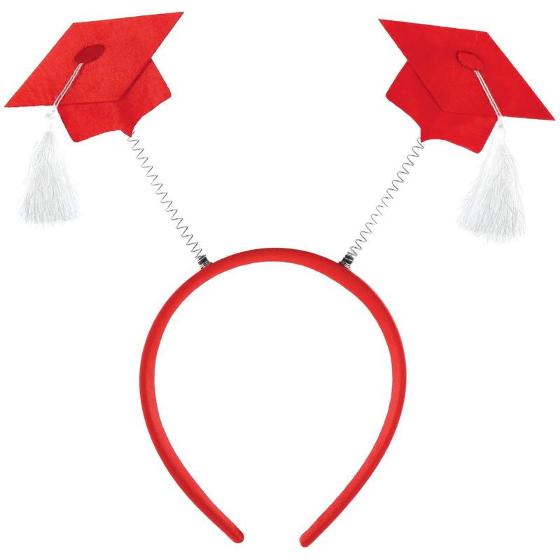 HEADBOPPER GRAD CAP RED