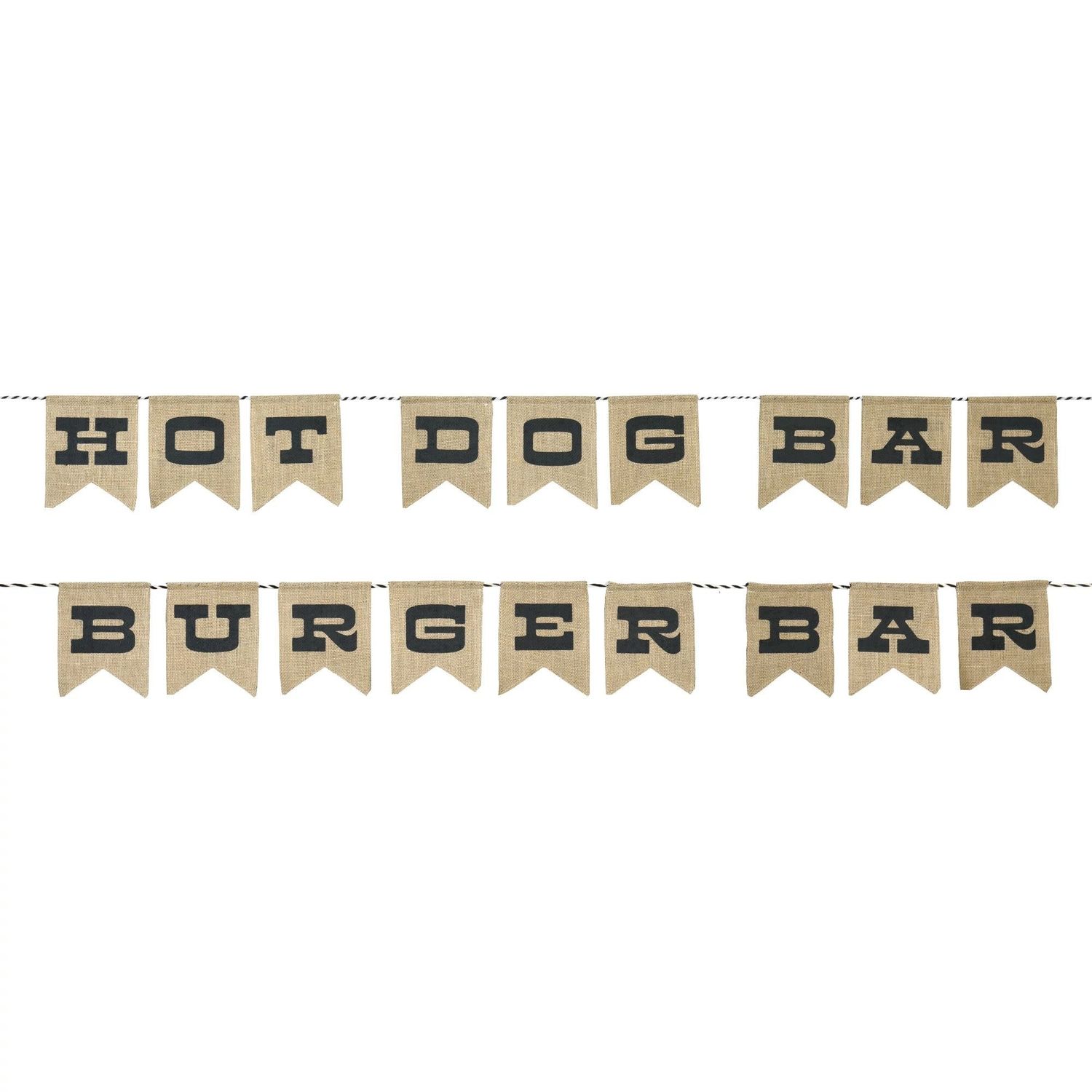 Reversible Burger/Hot Dog Bar Banner