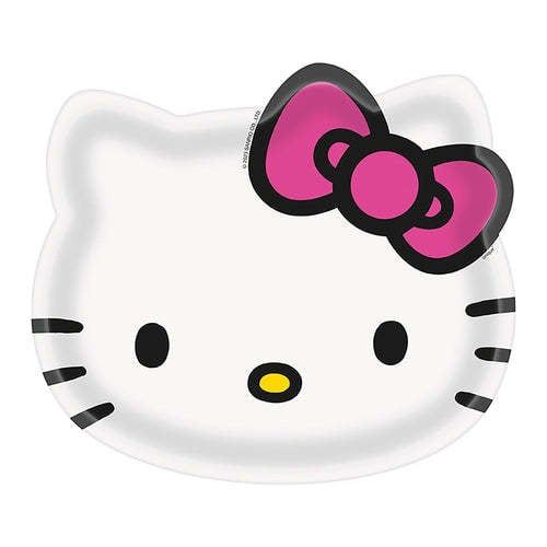 8CT 8.5in SHAPE HELLO KITTY