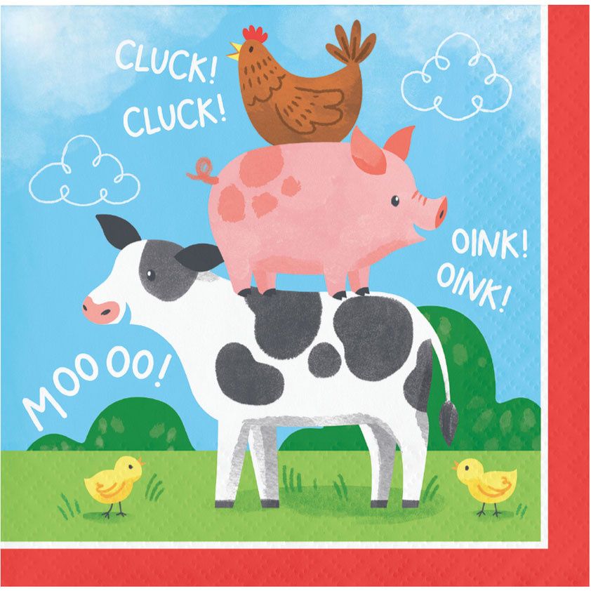 16ct Bev Farm Animals