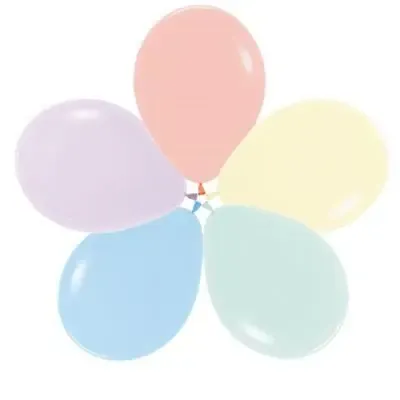 Matte Assortment With Melon 5in Latex Balloons - 50ct