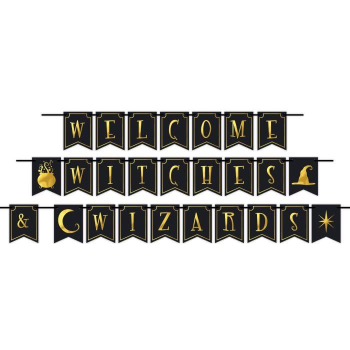 Foil Welcome Witches &amp; Wizards Streamer