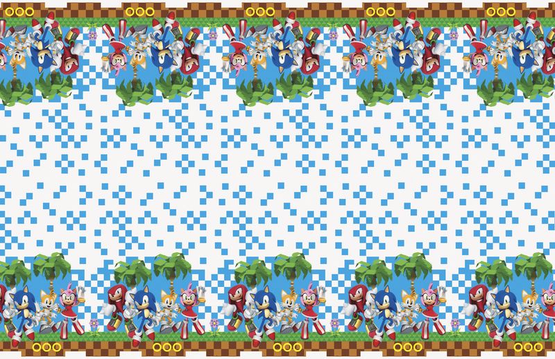 54inX84in TABLE COVER SONIC THE HEDGEHOG