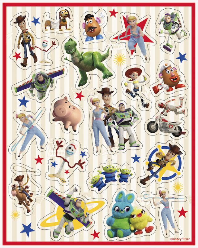 Toy Story 4 Stickers - 80 Count