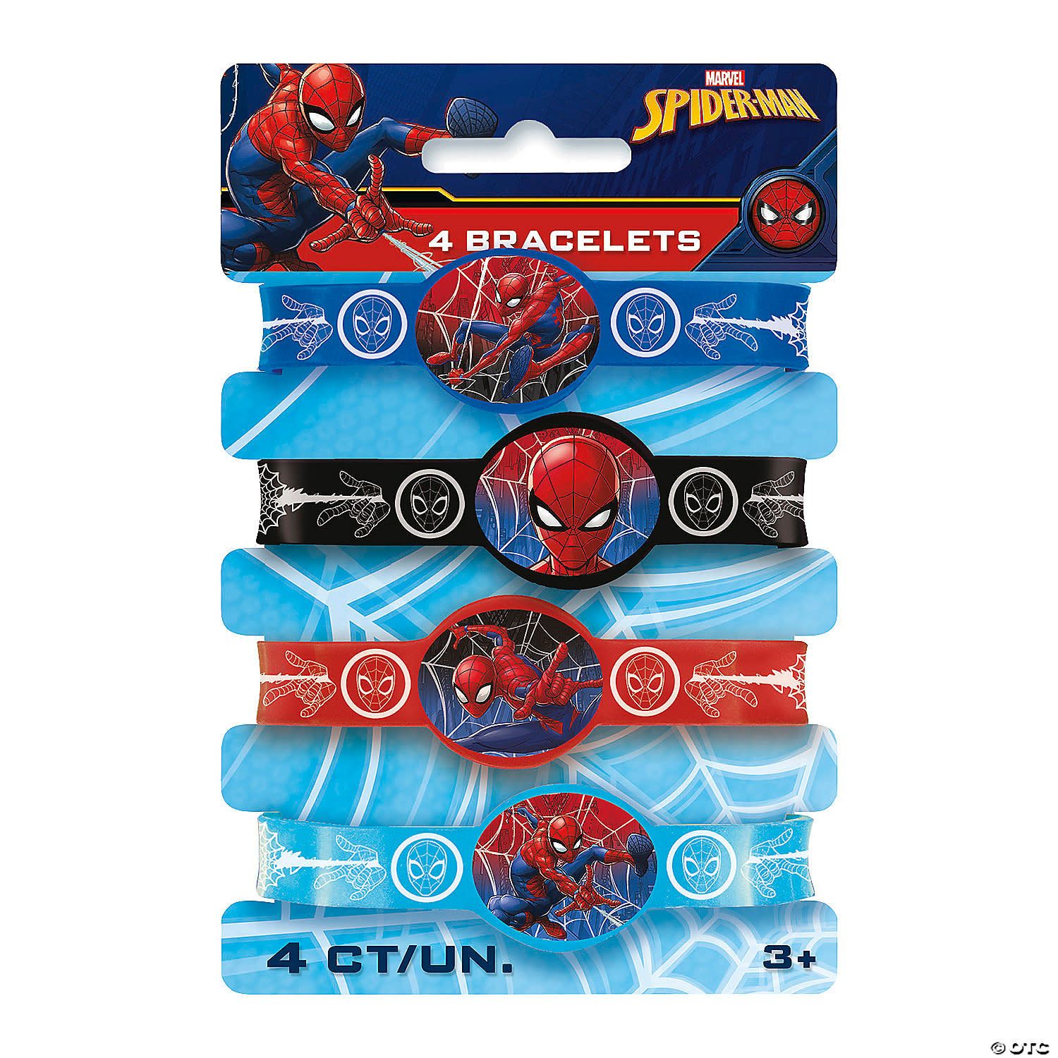 Spider-Man Rubber Bracelets - 4 Count