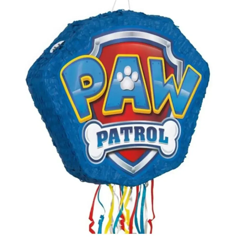 Paw Patrol Shaped Drum Pull Pop Out Pinata