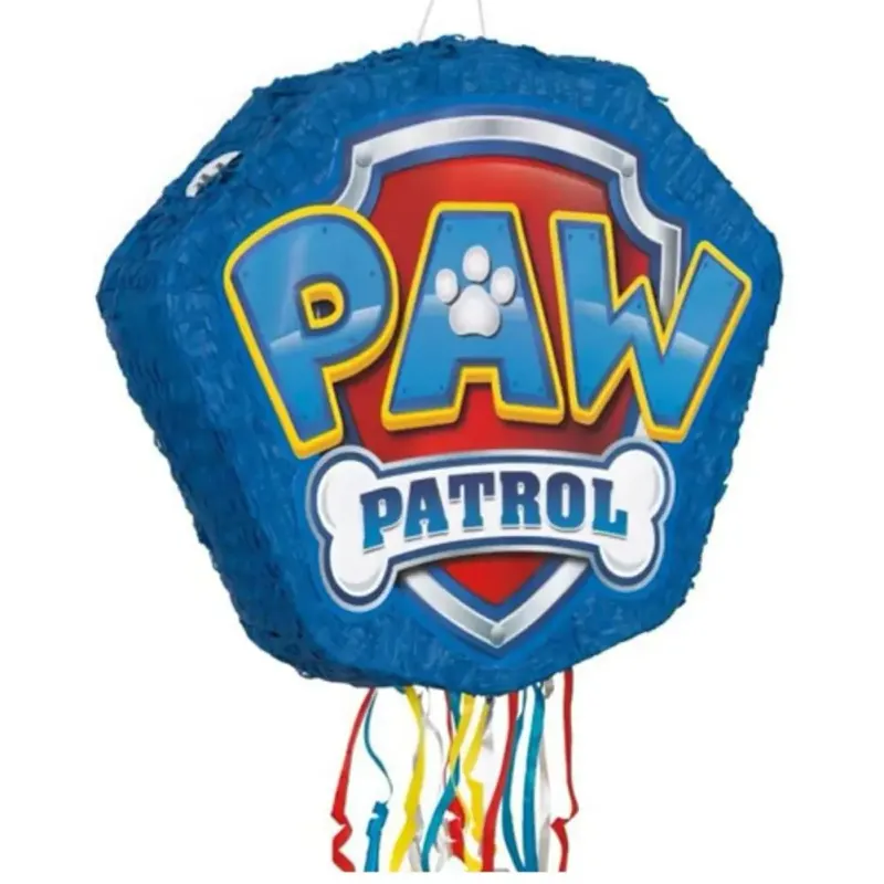 Paw Patrol Shaped Drum Pull Pop Out Pinata