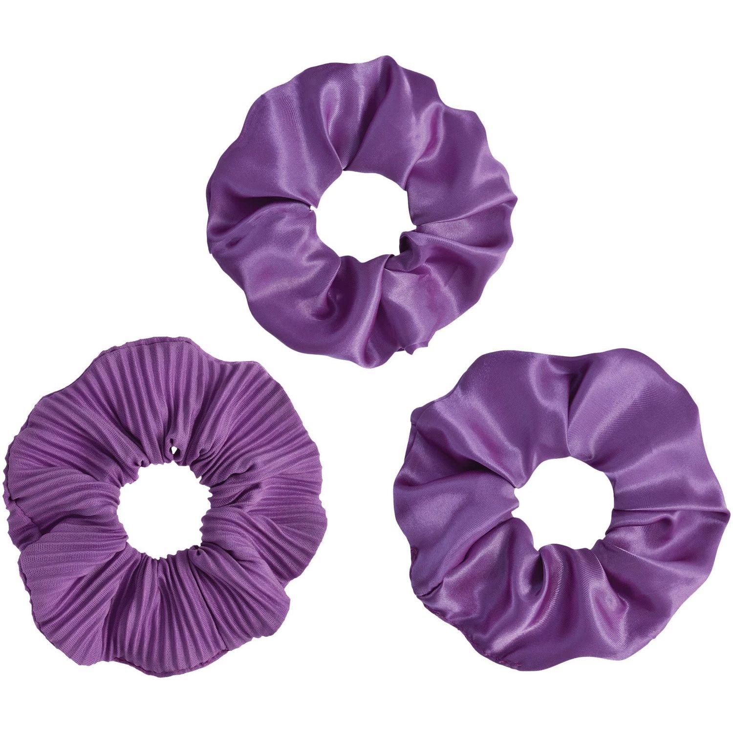 Scrunchies - Purple-3ct
