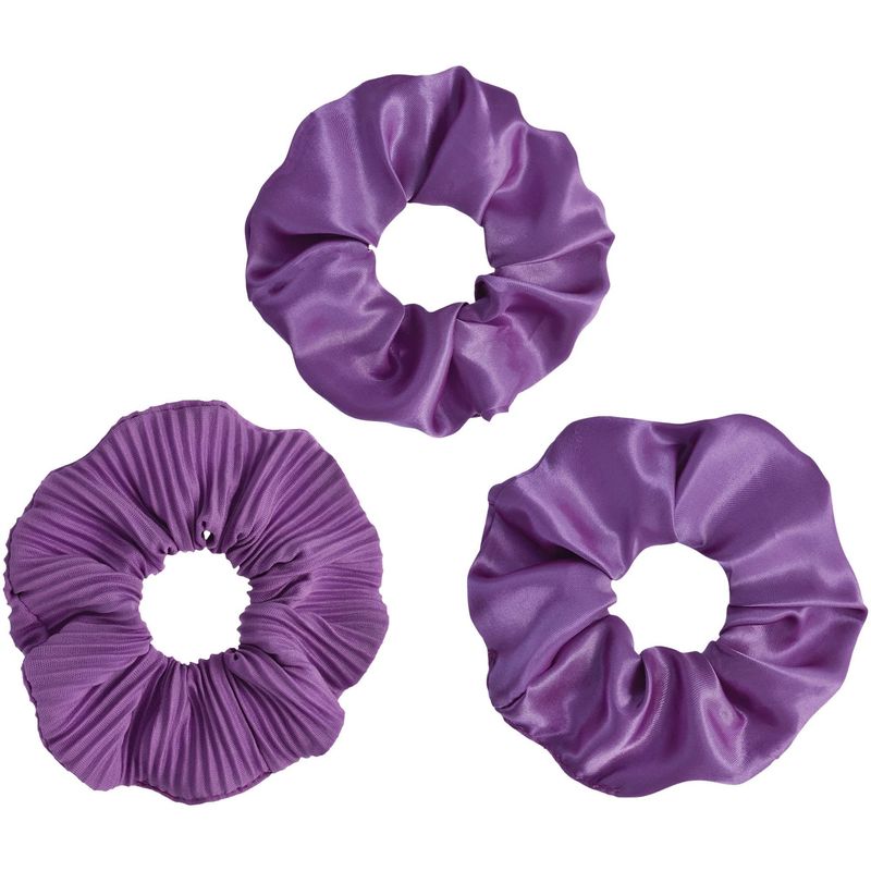 Scrunchies - Purple-3ct