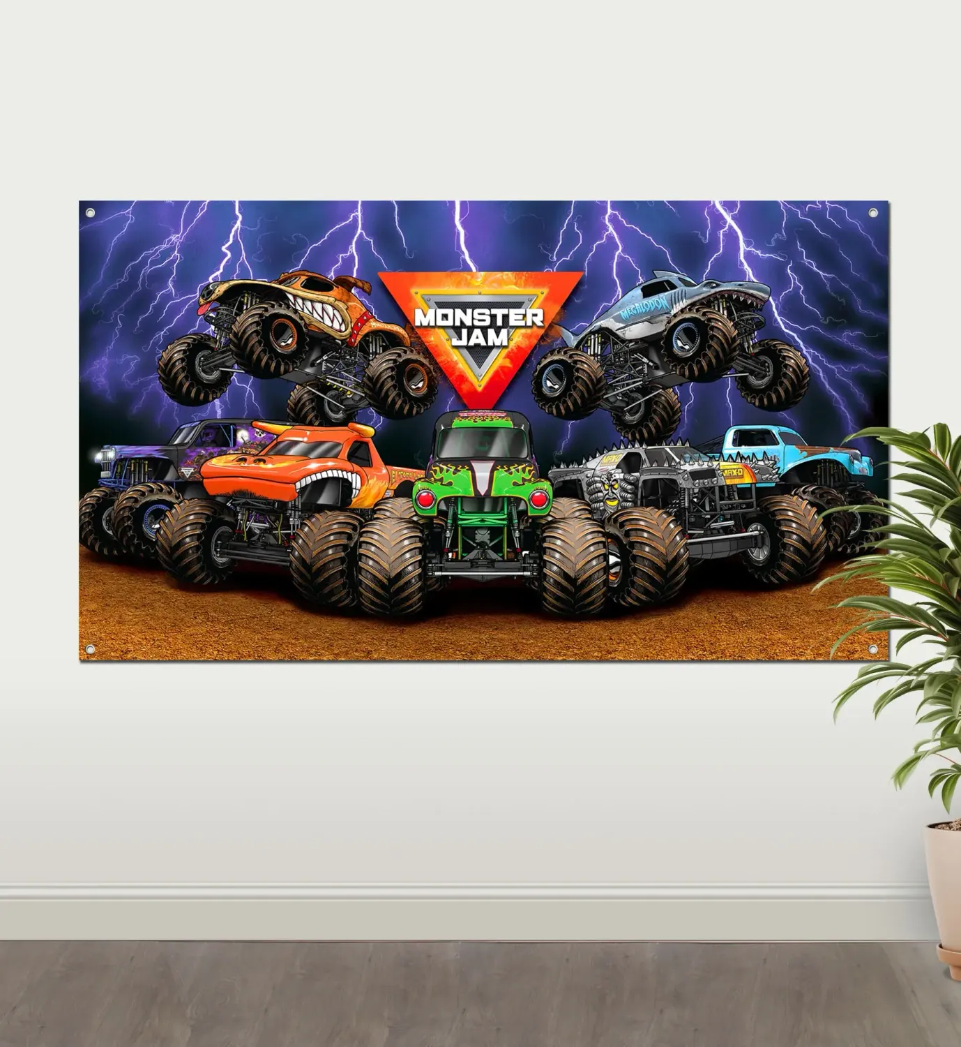 FABRIC WALL DECOR MONSTER JAM