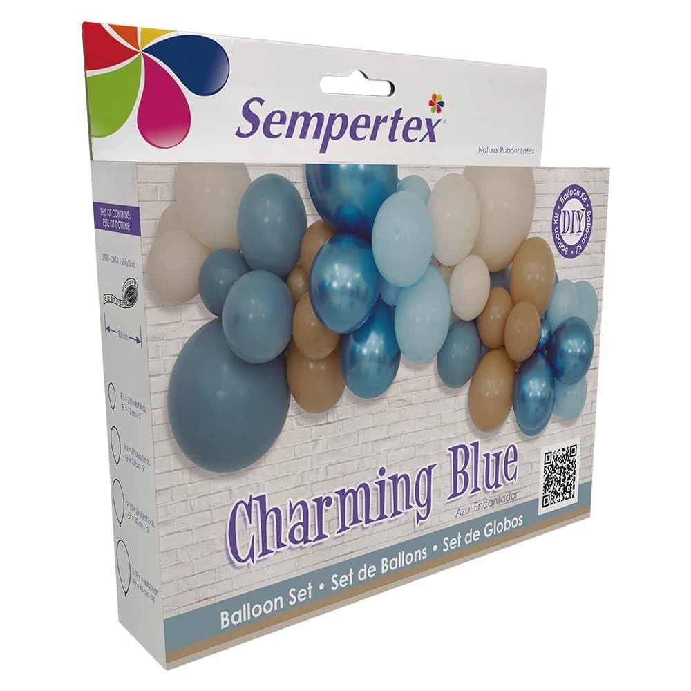 Sempertex Balloon Garland Kit Charming Blue