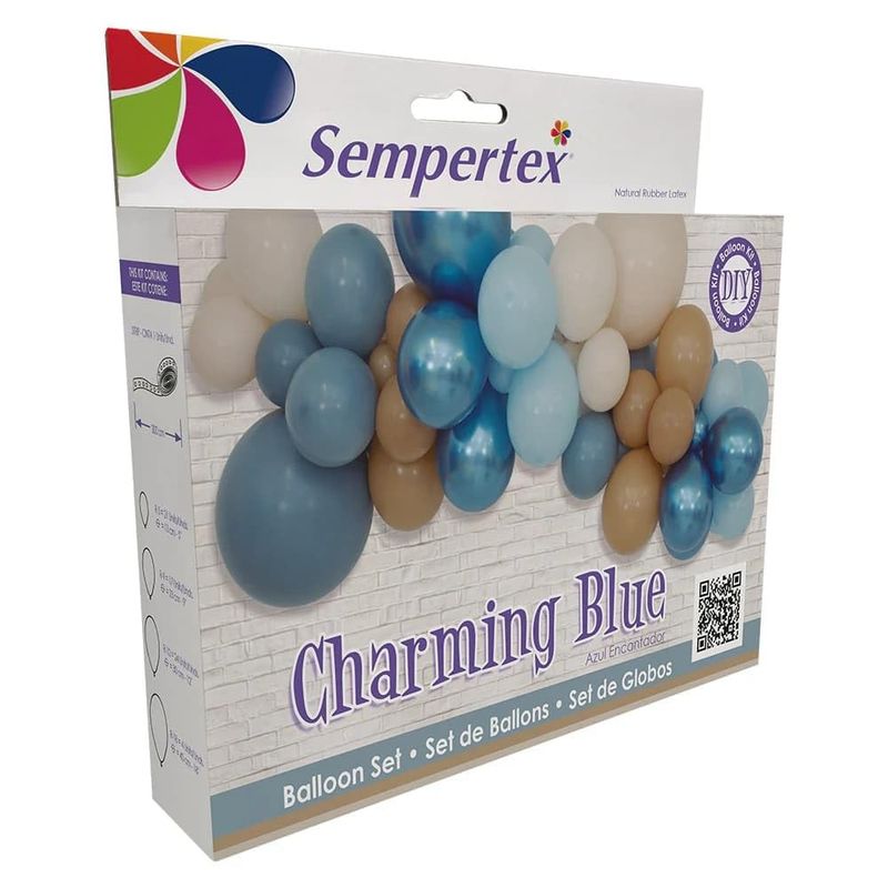 Sempertex Balloon Garland Kit Charming Blue
