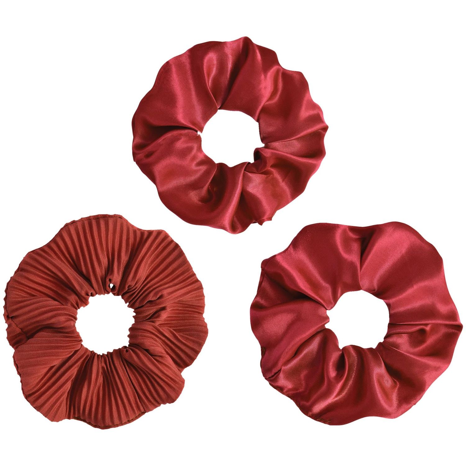 Scrunchies - Red-3ct