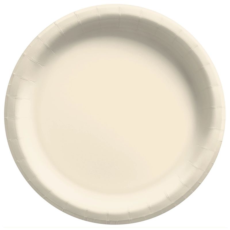 20ct 9in Paper Plate Vanilla