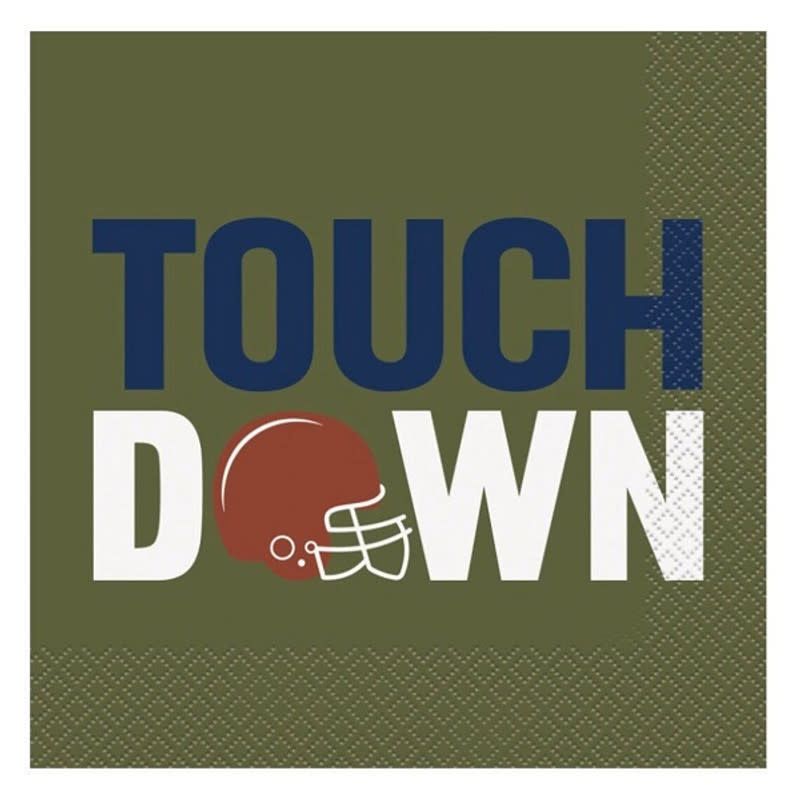Tailgate Football Luncheon Napkins "Touch Down" - 16 Count