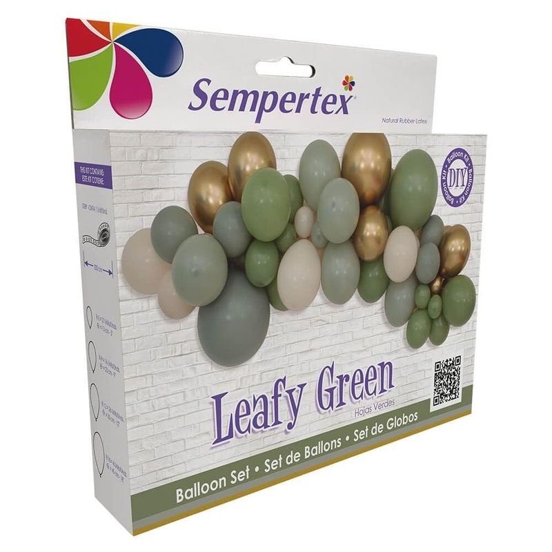 BALLOON GARLAND KIT LEAFY GREEN