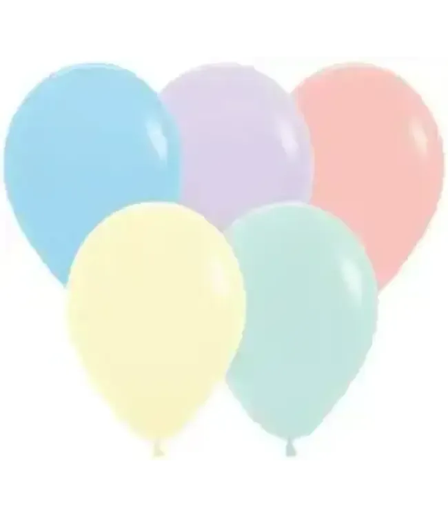 50ct 11in LATEX SEMPERTEX PASTEL W/MELON  ASSORTMENT