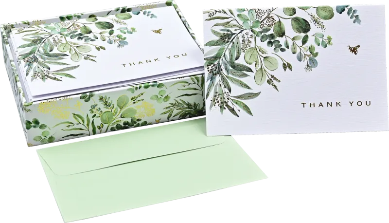 14CT EUCALYPTUS THANK YOU