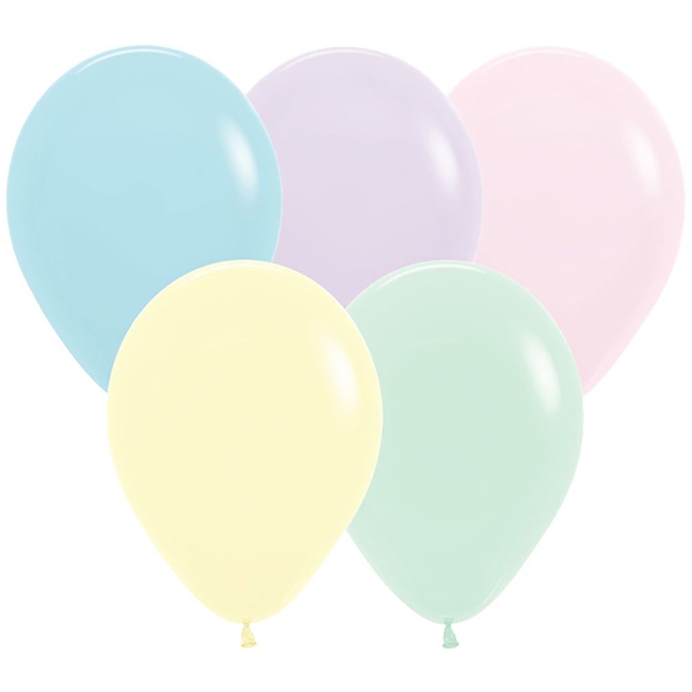 11" PASTEL MATTE ASSORTED-PINK 25 count