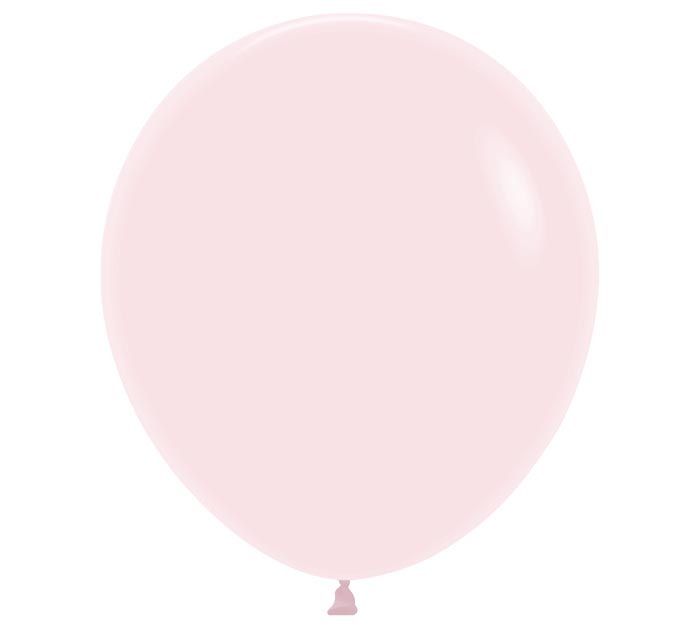 18" PASTEL MATTE PINK 6 count