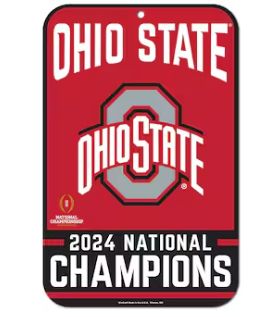 OSU 2024 NATIONAL CHAMPS 11X17 SIGN