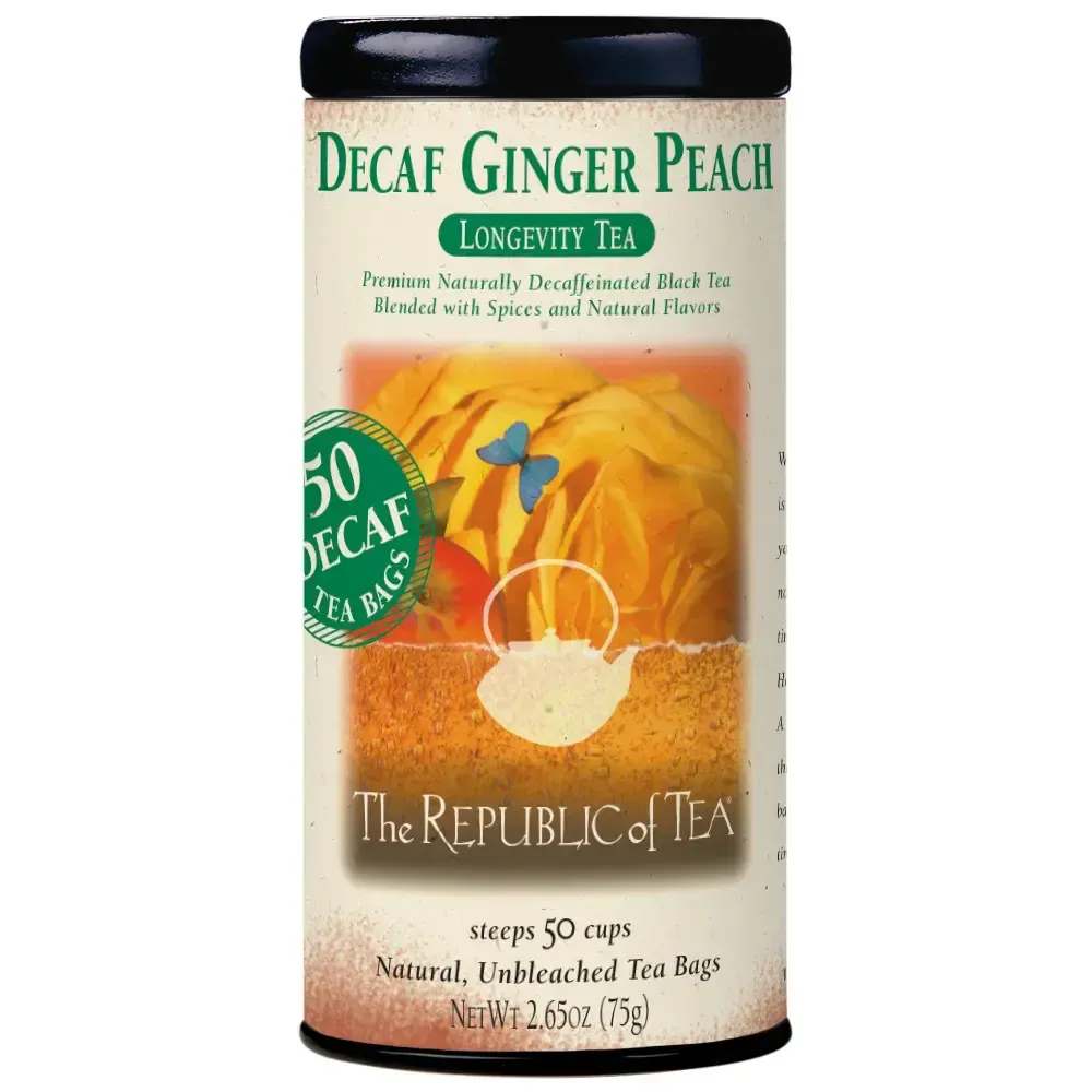 REPUBLIC OF TEA DECAF GINGER PEACH