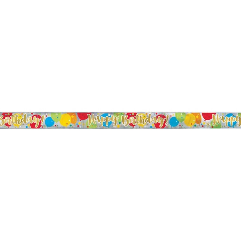 12FT BANNER GLITZY GOLD BIRTHDAY