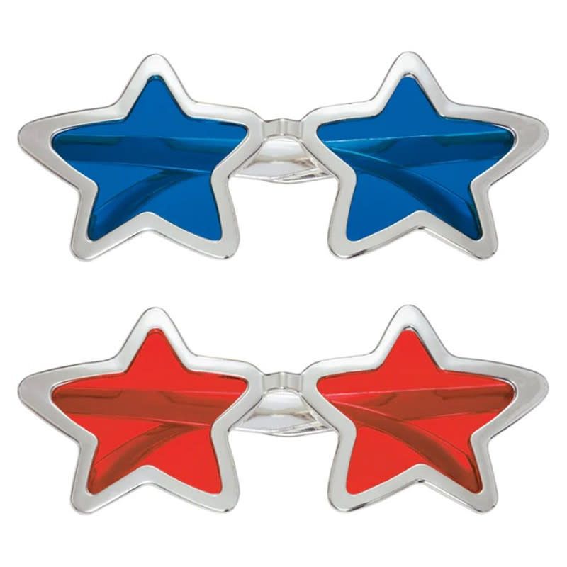 2CT STAR GLASSES RED &amp; BLUE