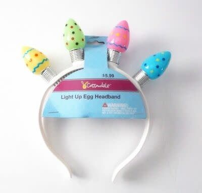 EASTER BIG BULB FLASHING HEADBAND