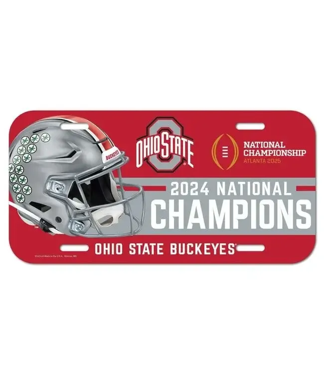 OSU 2024 NATIONAL CHAMPS LICENCE PLATE