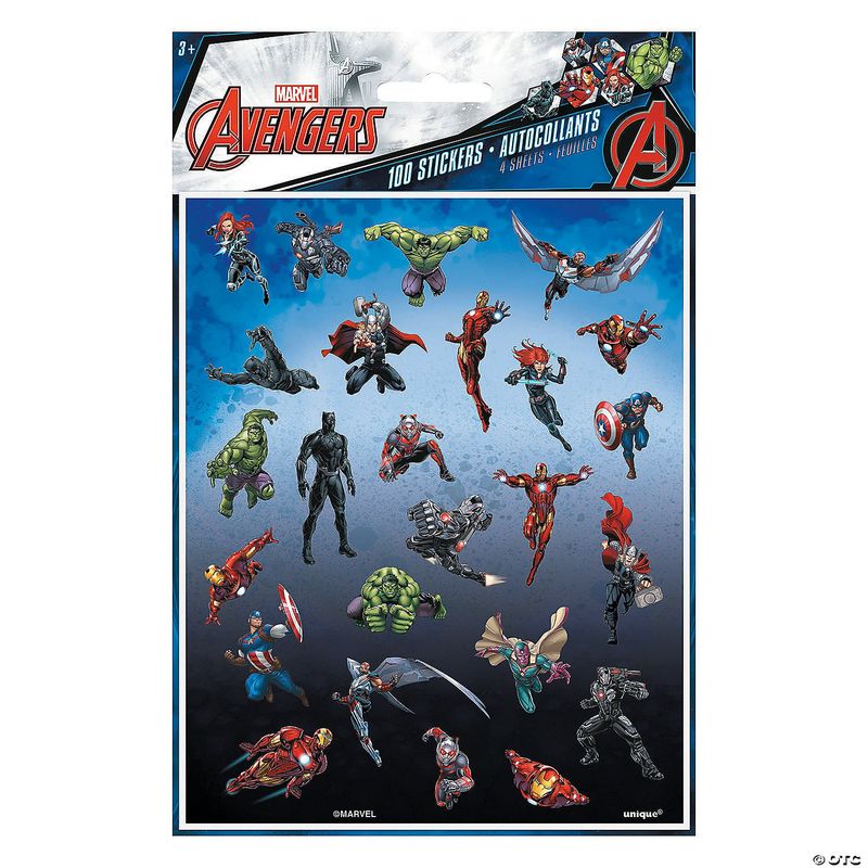 100CT STICKERS AVENGERS
