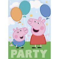 8CT INVITATIONS PEPPA PIG