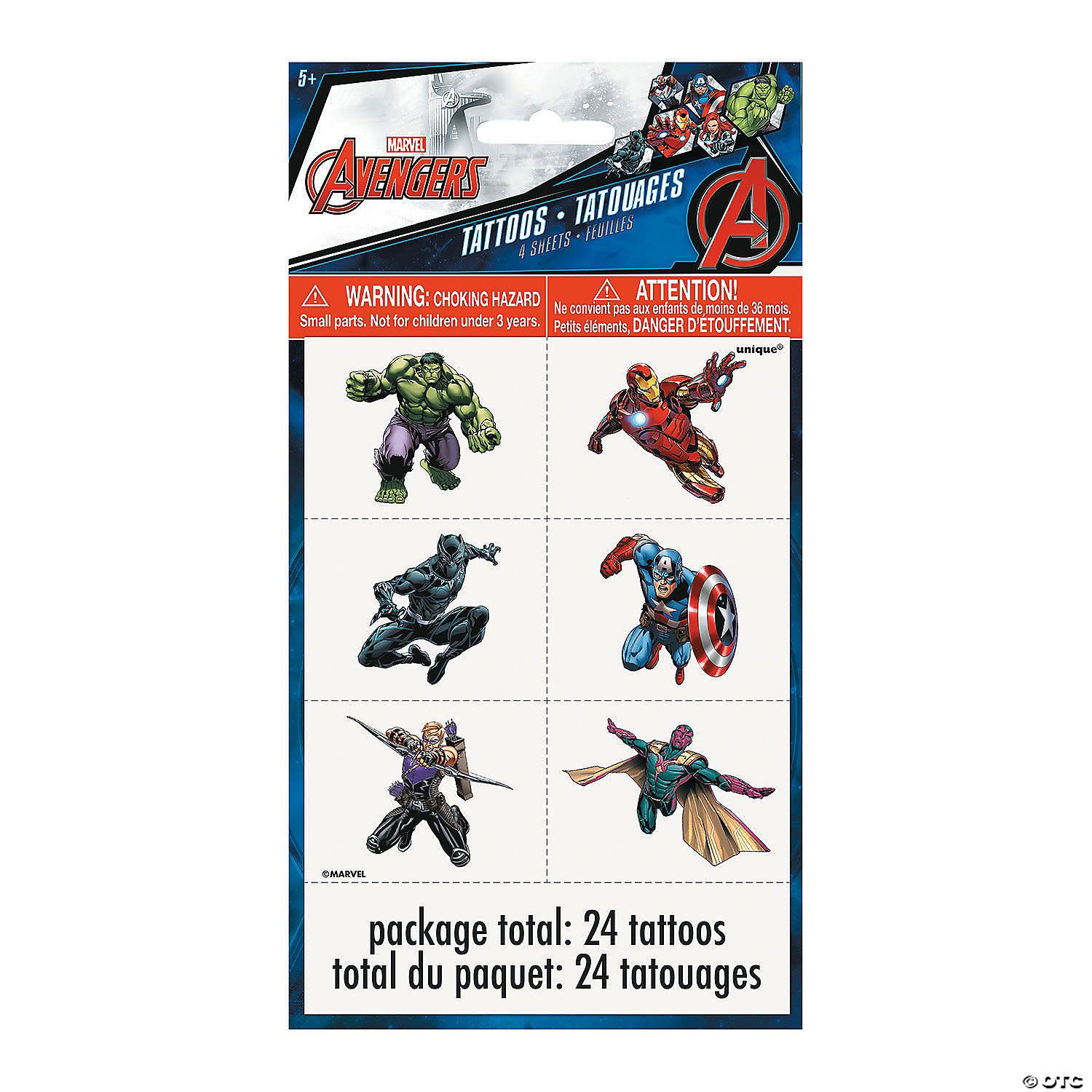 24CT TATTOOS AVENGERS