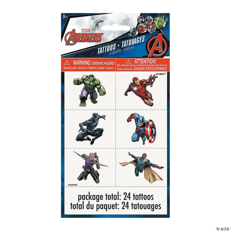 24CT TATTOOS AVENGERS