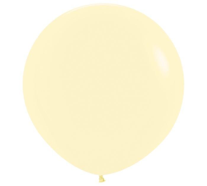 24" PASTEL MATTE YELLOW 3 count