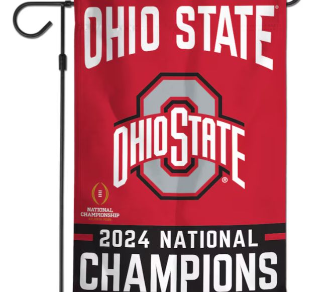 OSU 2024 NATIONAL CHAMPS 2 SIDED GARDEN FLAG