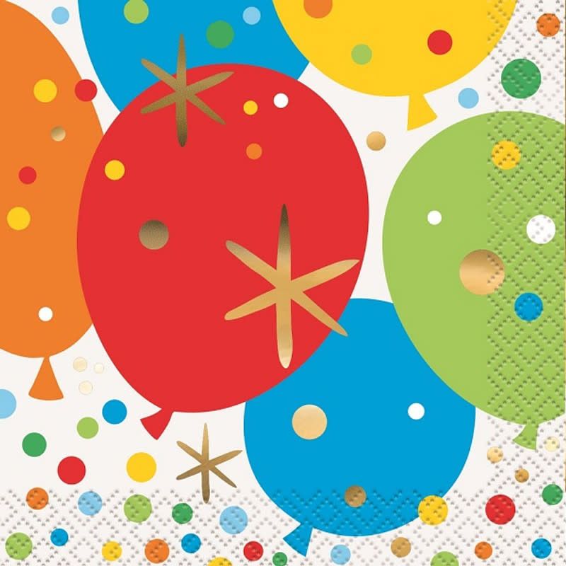 16CT BEV GLITZY GOLD BIRTHDAY