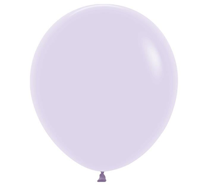 18" PASTEL MATTE LILAC 6 count