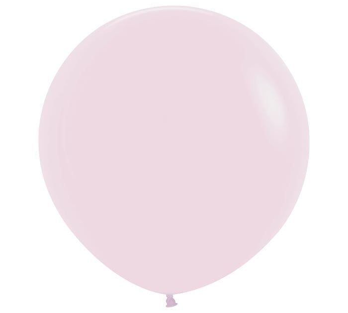 24" PASTEL MATTE PINK 3 count
