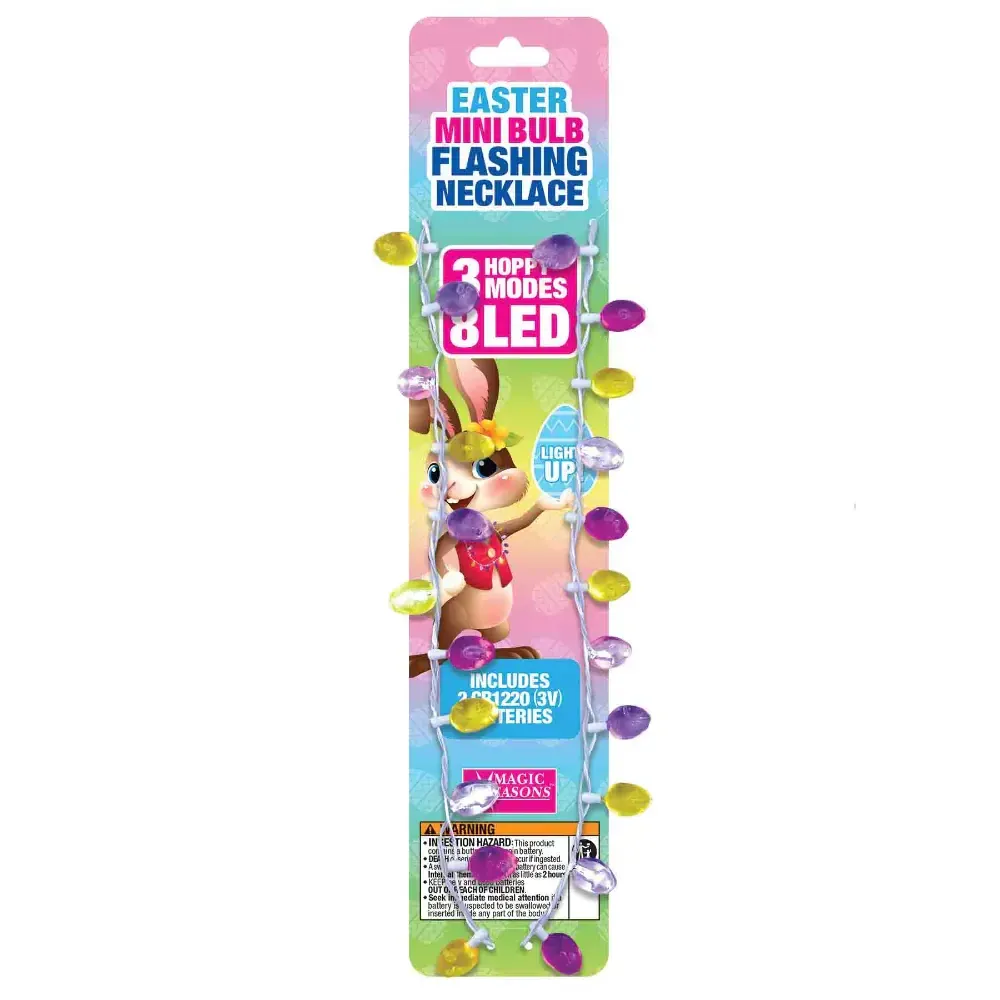 EASTER MINI BULB FLASHING NECKLACE
